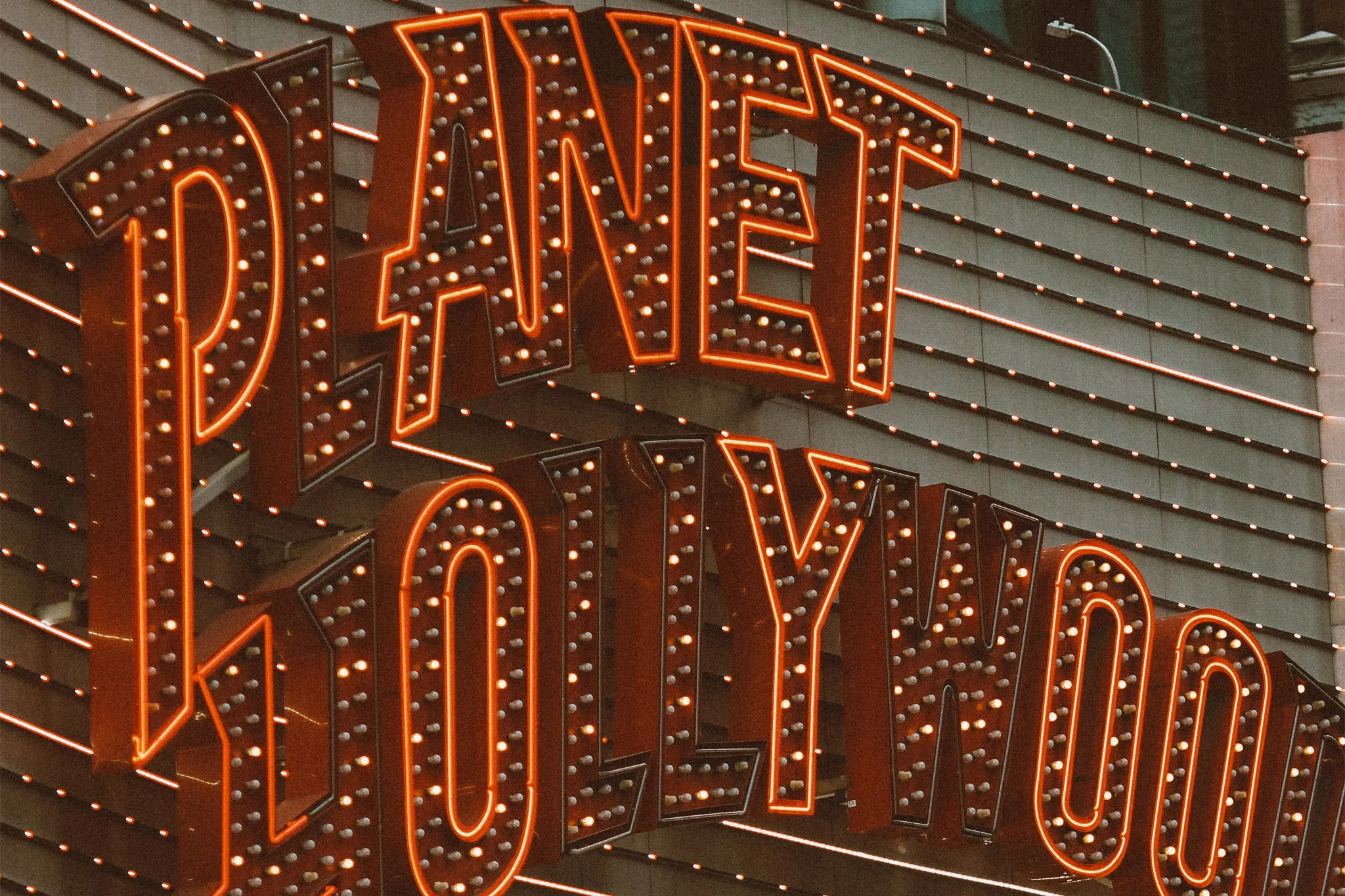 A Planet Hollywood Sign